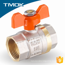 forged nickel-plating and sand blasting NPT threaded connection with material Hpb57-3 brass ball valve
